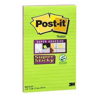Notes samoprzylepny 127x203mm 90 kartek w linię 3M POST-IT MARAKESZ /3M-70005253391/ - Etykiety samoprzylepne i bloki etykiet - miniaturka - grafika 1