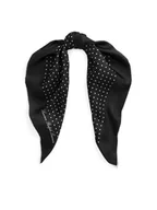 Apaszki i szaliki damskie - LAUREN RALPH LAUREN Chusta 454953615001 Czarny - miniaturka - grafika 1