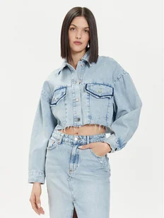 United Colors Of Benetton Kurtka jeansowa 26JTDN05M Niebieski Regular Fit - Kurtki damskie - miniaturka - grafika 1