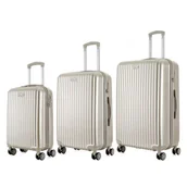 Walizki - Zestaw walizek SEMI LINE T5954-0 Złoty - miniaturka - grafika 1