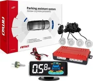 Czujniki parkowania - AMiO Czujniki parkowania cofania srebrne LED 3D AMIO-03187 - miniaturka - grafika 1