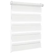 Rolety - Roleta dzień i noc SMILE 90 x 150 cm kol. 01 śnieżny puch - miniaturka - grafika 1