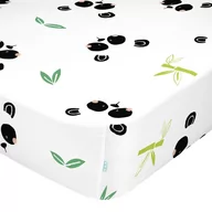 Prześcieradła dla dzieci - Dziecięce bawełniane prześcieradło Moshi Moshi Panda, 90x200 cm - miniaturka - grafika 1
