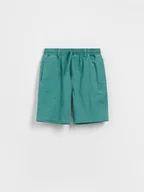 Spodnie i spodenki dla chłopców - Reserved - Szorty bermudy - turkusowy - miniaturka - grafika 1