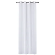 Zasłony - Firanka MIRA na przelotkach 140 cm x 260 cm biała - miniaturka - grafika 1