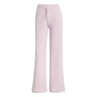Spodnie rowerowe - adidas Kobiety ESSENTIALS SMALL LOGO FEEL COZY OPEN HEM PANTS, clear pink/white, XXL - miniaturka - grafika 1