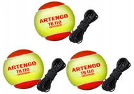 Tenis ziemny - Aletenis, 3szt Piłka tenisowa na gumce Stage 2 Tenis trainer - miniaturka - grafika 1