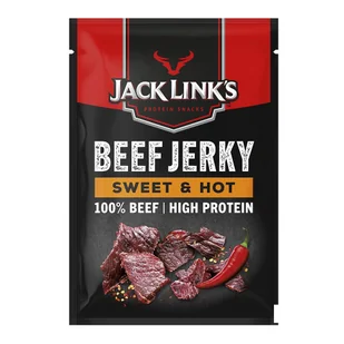 Jack Links Suszona wołowina protein Beef Jerky Sweet&Hot 60 g - Pasztet i przetwory mięsne - miniaturka - grafika 1