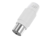 Kable - Wtyczka koncentryczna ISY ISA-9078 Biały - miniaturka - grafika 1