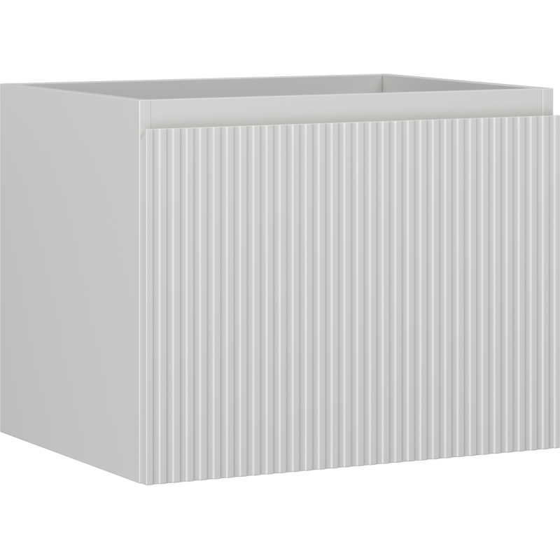 Mexen Rivel szafka łazienkowa podumywalkowa 60 cm, 1 szuflada, ryflowana , szara mat - 91A20-06047-1-BF62