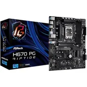 Płyty główne - ASRock H670 PG Riptide LGA1700 4x DDR4 DIMM HDMI DP 1xPCIe 5.0 x16 1xPCIe 4.0 x16 3xPCIe 3.0 x1 - miniaturka - grafika 1