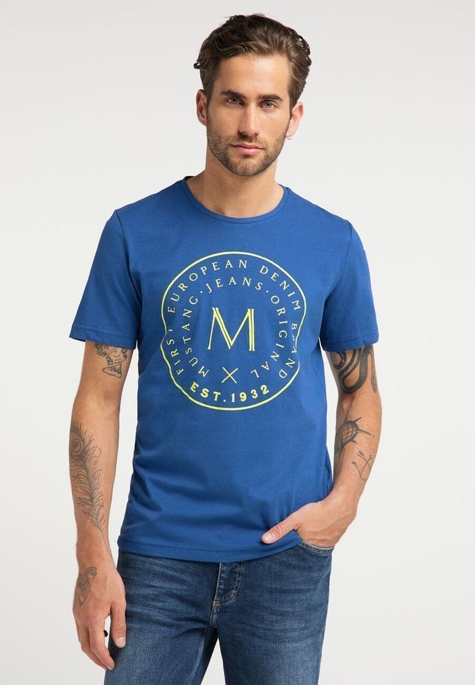 Mustang T-SHIRT MĘSKI MUSTANG Alex C Print LIMOGES 1009020 5235 S