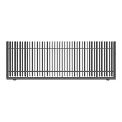 Ogrodzenia - Polbram Brama przesuwna bez przeciwwagi Negros 4x1,5 m lewa - miniaturka - grafika 1