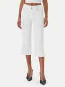 Spodnie damskie - Guess Jeans Jeansy W6GA2G D0131 Biały Regular Fit - miniaturka - grafika 1