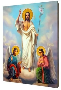 Ikona Chrystus Zmartwychwstały - Ikony i obrazy sakralne - miniaturka - grafika 1