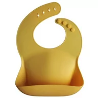 Śliniaki i fartuszki - Mushie, śliniak silikonowy Mineral Yellow - miniaturka - grafika 1
