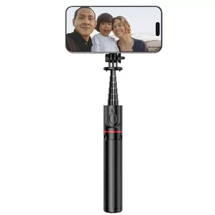 Selfie Stick L06S Magsafe Bluetooth statyw Tripod Black - Selfie stick - miniaturka - grafika 2
