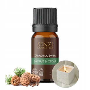 Zapach Do Świec Olejek Zapachowy Świece Wosk 10ml BALSAM & CEDAR - Świece Zapach Do Świec Olejek Zapachowy Świece Wosk 10ml BALSAM & CEDAR - Świece - miniaturka - grafika 1