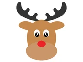 Ozdoby bożonarodzeniowe - Dekoracja dwustronna na święta Bożego Narodzenia Renifer - 36 cm - miniaturka - grafika 1