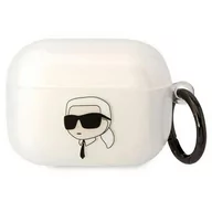 Akcesoria do słuchawek - Karl Lagerfeld KLAPHNIKTCT AirPods Pro cover transparent Karl`s Head - miniaturka - grafika 1