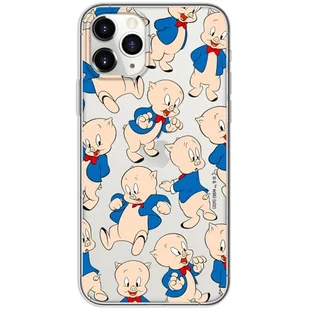 ERT GROUP etui na telefon Iphone 11 PRO, case oryginalny i oficjalnie licencjonowany przez Looney Tunes, wzór Porky Pig 001, optymalnie dopasowane, plecki z TPU częściowo przeźroczyste - Etui i futerały do telefonów - miniaturka - grafika 1