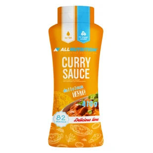 Sos Allnutrition Sauce 410G Curry - Majonezy i dressingi - miniaturka - grafika 1
