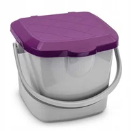 Miotły, szufle, mopy - Branq WIADRO TABORET 15,5L ŚLIWKA 1307 - miniaturka - grafika 1