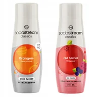 Syropy i koncentraty owocowe - Zestaw 2 koncentratów Sodastream Orange Pomarańcza Zero + Red Berries - miniaturka - grafika 1
