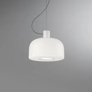 FLOS Lampa wisząca designerska Bellhop Glass S1, możliwość ściemniania, biały / opal, sypialnia, szkło - Lampy sufitowe - miniaturka - grafika 1