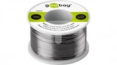 Akcesoria do lutowania - Cyna bezołowiowa srebro + miedź Goobay 0,56mm 100g - miniaturka - grafika 1