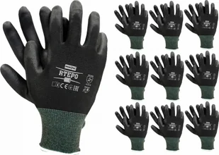 Reis Rękawice robocze / Czarne / RTEPO_BB - 10 par 9 - L - Rękawice robocze - miniaturka - grafika 1
