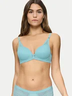 Biustonosze - Triumph Biustonosz z fiszbiną Aura Spotlight 10216459 Niebieski - miniaturka - grafika 1