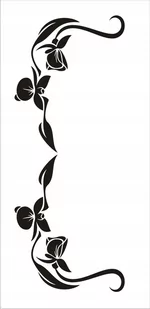 Naklejka na ścianę meble lustro dekor Ornament 122, 60x25 cm - Naklejki na ścianę - miniaturka - grafika 1