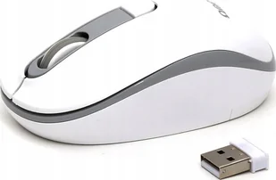 Omega MYSZ BEZPRZEWODOWA MOUSE WIRELESS 1000/1200/1600 DPI WHITE-GREY [45862] - Myszki - miniaturka - grafika 1