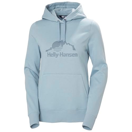 Helly Hansen Damska bluza z kapturem z grafiką W Nord, Windy Blue, M, Wietrzny niebieski, M