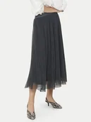 Spódnice - ONLY Spódnica midi Lavina 15214303 Szary Regular Fit - miniaturka - grafika 1