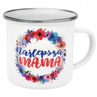 Kubki - Emaliowany Kubek Garnuszek Dzień Matki Dla Mamy Prezent Najlepsza Mama - miniaturka - grafika 1