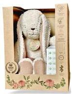 Szumiące zabawki - Libra Królik Szumio z lampką dźwiękiem czujnikiem bluetooth beżowy - miniaturka - grafika 1