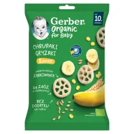 Przekąski dla dzieci - Gerber Organic Chrupaki gryzaki banan po 10. miesiącu 28 g - miniaturka - grafika 1