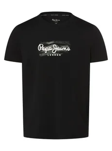 Pepe Jeans Koszulka męska - Castle Mężczyźni Bawełna czarny nadruk, S - Koszulki męskie - miniaturka - grafika 1