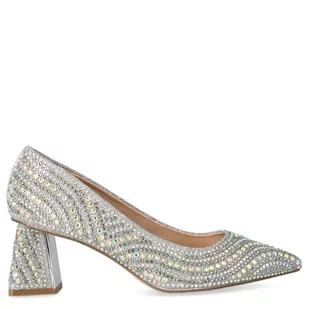 Czółenka z cyrkoniami - MENBUR 24382 SREBRNE - Czółenka - miniaturka - grafika 3