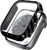 Akcesoria do smartwatchy - Crong Crong Hybrid Watch Case - Etui ze szkłem Apple Watch 44mm Carbon - miniaturka - grafika 1
