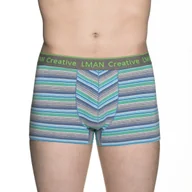 Majtki męskie - LAMA Szorty Męskie WIELOKOLOROWE paski r. L - miniaturka - grafika 1