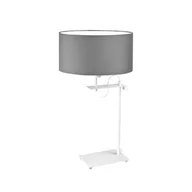 Lampy stojące - Biała lampa nocna do sypialni w stylu skandynawskim ALASKA - miniaturka - grafika 1