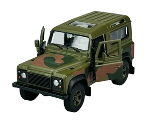 WELLY LAND ROVER DEFENDER WOJSKOWY 1:34 42392 (WOJSKOWE PUDEŁKO) - Samochody i pojazdy dla dzieci - miniaturka - grafika 1