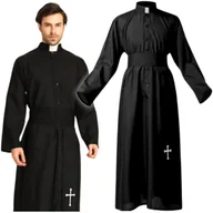 Stroje karnawałowe - Przebranie Halloween Dla Dorosłych Ksiądz - miniaturka - grafika 1