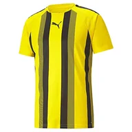 Koszulki męskie - PUMA PUMA Koszulka męska Teamliga Striped Jersey Cyber Yellow-puma Black S 704920 - miniaturka - grafika 1