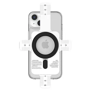 Magnetyczna blaszka ring podkładka magnes do etui uchwytu magnetycznego MagSafe iPhone X XS 11 12 13 14 15 (Czarny) - Selfie stick - miniaturka - grafika 1