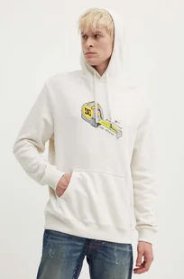 DC bluza Size Matters męska kolor beżowy z kapturem z nadrukiem ADYSF03122 - Bluzy męskie - miniaturka - grafika 1