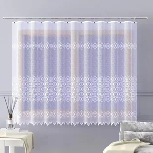 Firanka żakardowa metrażowa wys. 180 cm Darla A163 biała - Firany - miniaturka - grafika 1